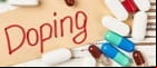Doping with various pills on a table