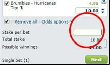 bet-at-home stake selection