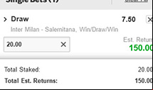 Betway Finish the Bet