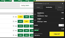 Unibet Placing the Bet